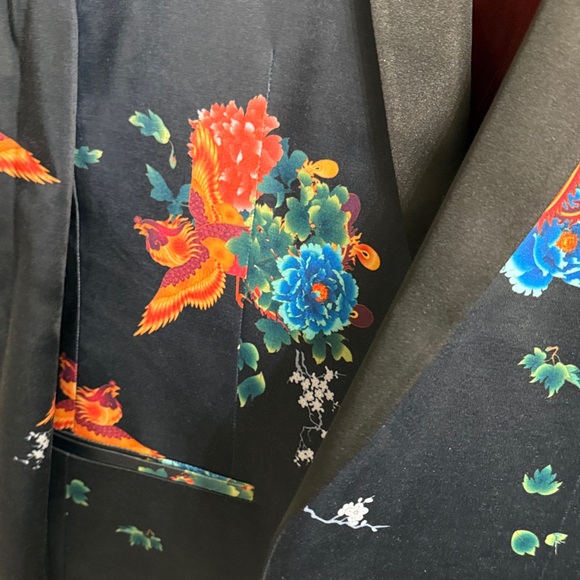 ASOS Black Floral Blazer - Picture 5 of 7